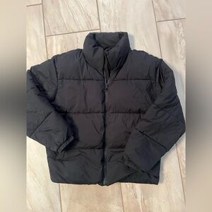 Abercrombie & Fitch Men's Black Puffer Jacket